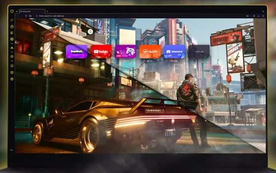 Browser e gaming: Opera GX, la mod di Cyberpunk 2077