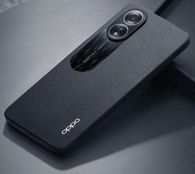 Lo smartphone OPPO A38 nella colorazione Glowing Black