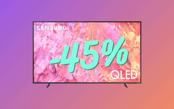 Samsung TV QLED 4K (quasi) in REGALO su Amazon: pochi pezzi