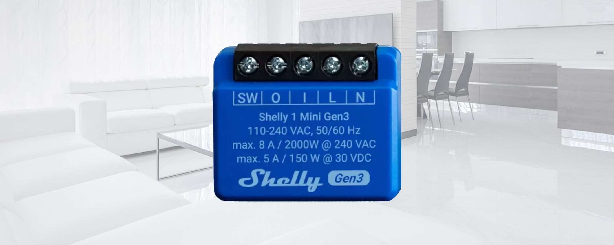 Shelly Plus 1 Mini Gen3 a -50%: tuo a METÀ PREZZO