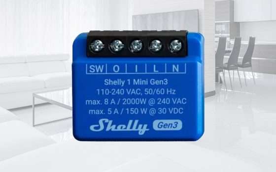 Shelly Plus 1 Mini Gen3 a -50%: tuo a METÀ PREZZO