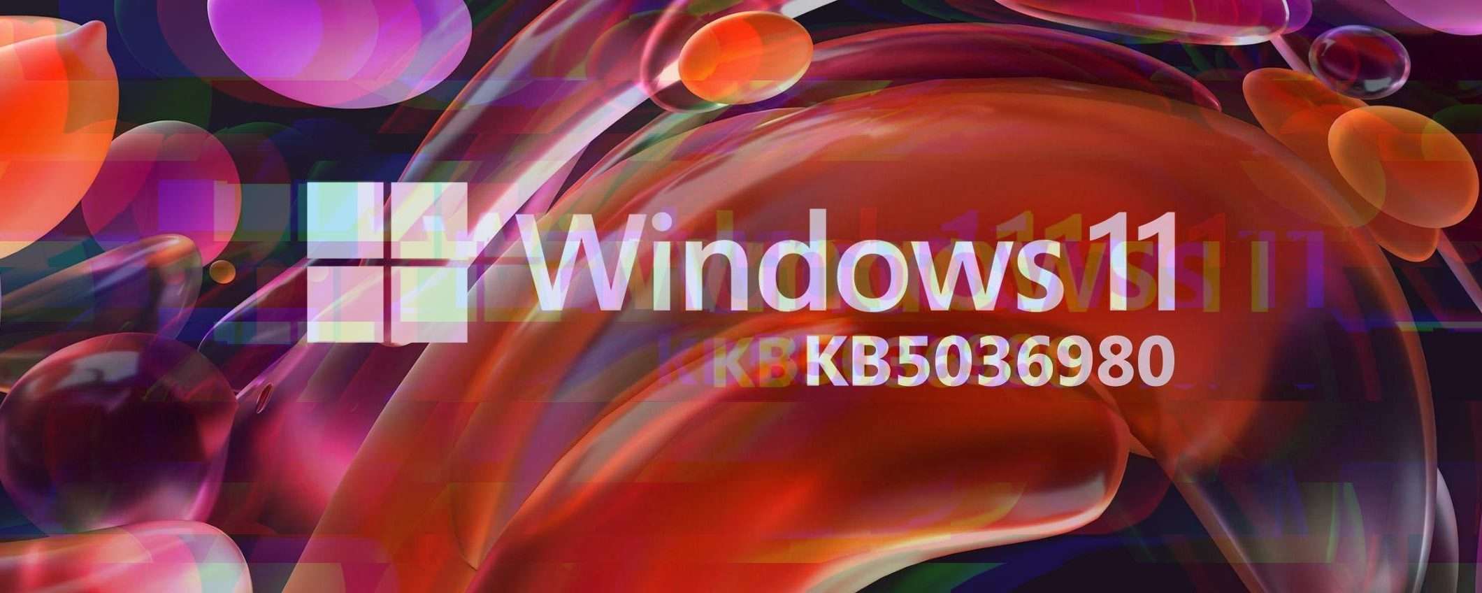 Windows 11: problemi con l'aggiornamento KB5036980