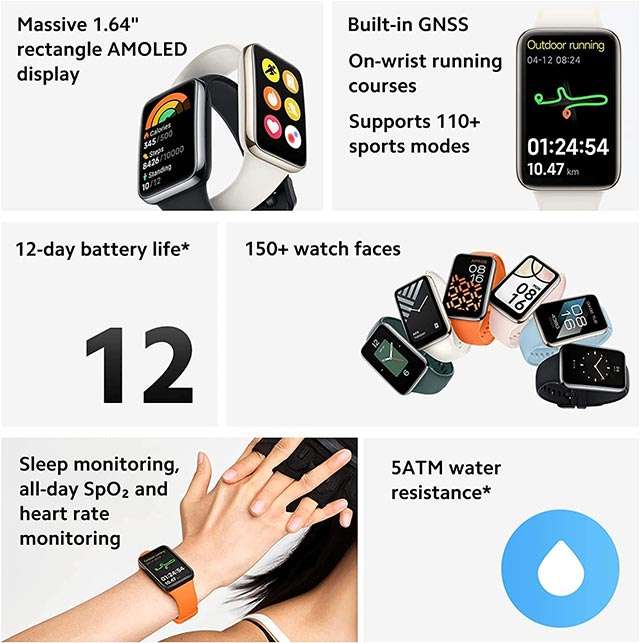 Le caratteristiche di Xiaomi Smart Band 7 Pro
