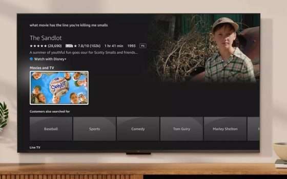 Amazon Fire TV: ricerca vocale con IA generativa