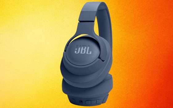 Cuffie JBL Tune 720BT: pieghevoli, leggere e POTENTISSIME, in sconto su Amazon