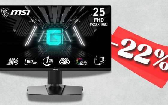 MSI sulla scrivania è SPETTACOLO: monitor 25