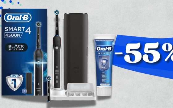 Denti SUPER puliti con Oral-B: spazzolino elettrico SMART in promo lampo