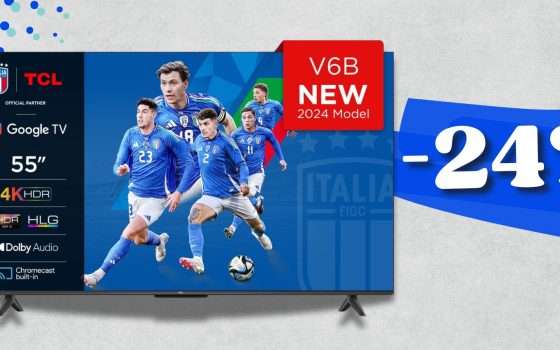 TCL 55 pollici 4K e app a prezzo FOLGORATO: su Amazon l'occasione