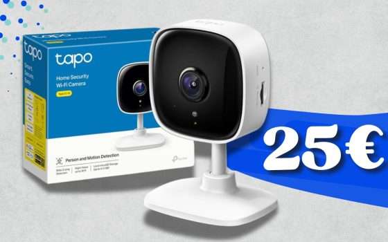 Telecamera WiFi super DESIGN e con app smartphone: 25€ per casa SICURA