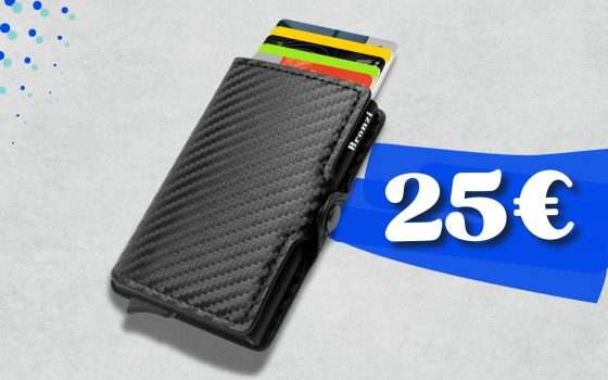 Portafoglio comodo e SMART: le tue carte al sicuro con 25€