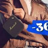Squadrato, di DESIGN e con un suono che spacca: speaker Marshall -36%