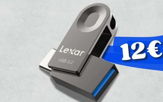 DOPPIA chiavetta USB 3.2 con 64GB di spazio da usare ovunque (12€)