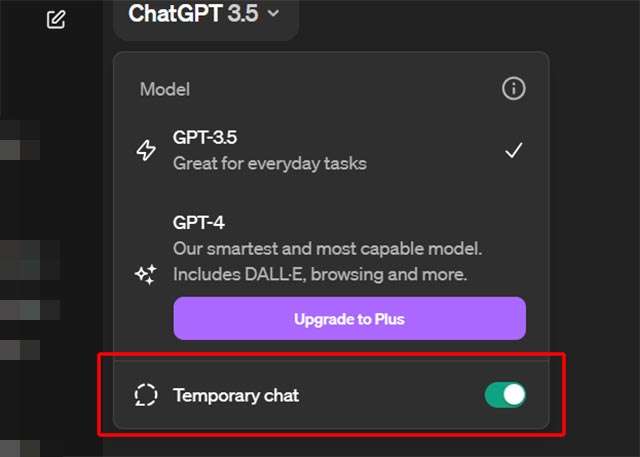 ChatGPT, chat temporanee: come attivare la funzionalità