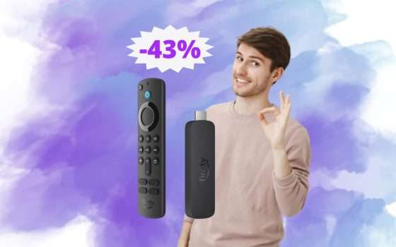 Amazon Fire TV Stick 4K: sconto ASSURDO del 43%