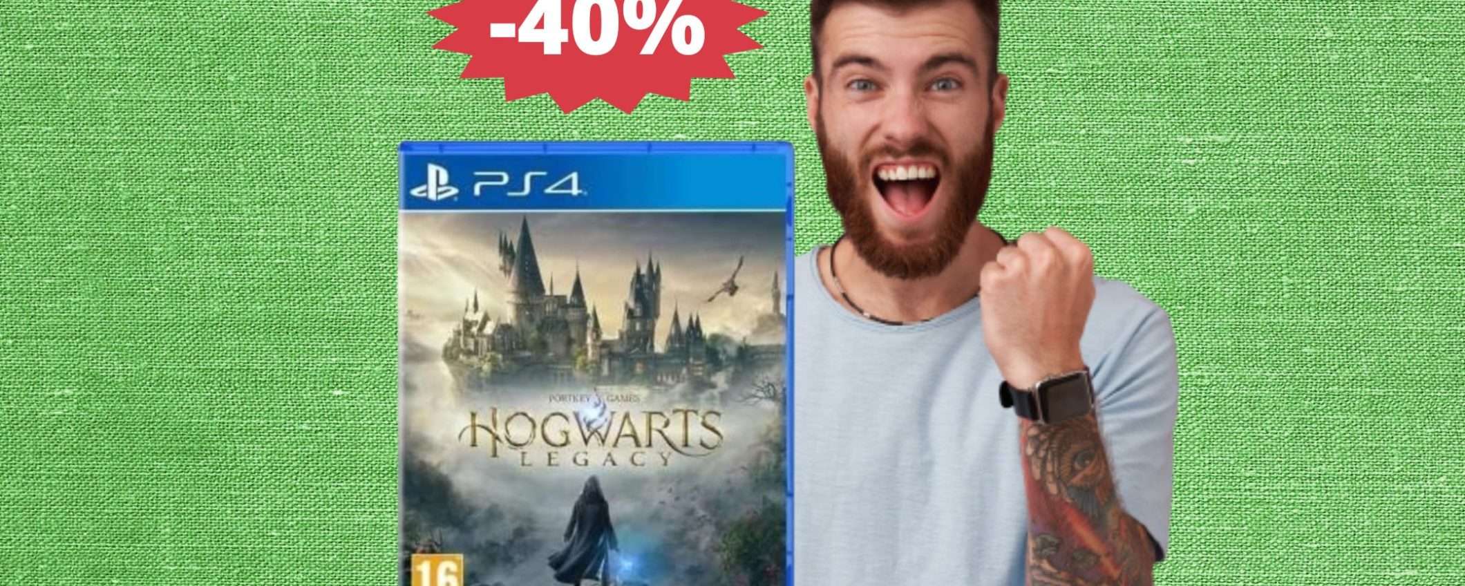 Hogwarts Legacy per PS4: sconto IMBATTIBILE del 40%