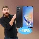 Samsung Galaxy A34: prezzo IRRESISTIBILE su Amazon (-43%)