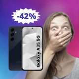 Samsung Galaxy A35: potenza e stile in MEGA sconto (-42%)