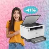 Stampante HP Laser Tank: EFFICIENZA in mega sconto del 41%