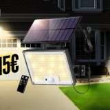 Faretti Solari LED da esterno a 15€ su Amazon