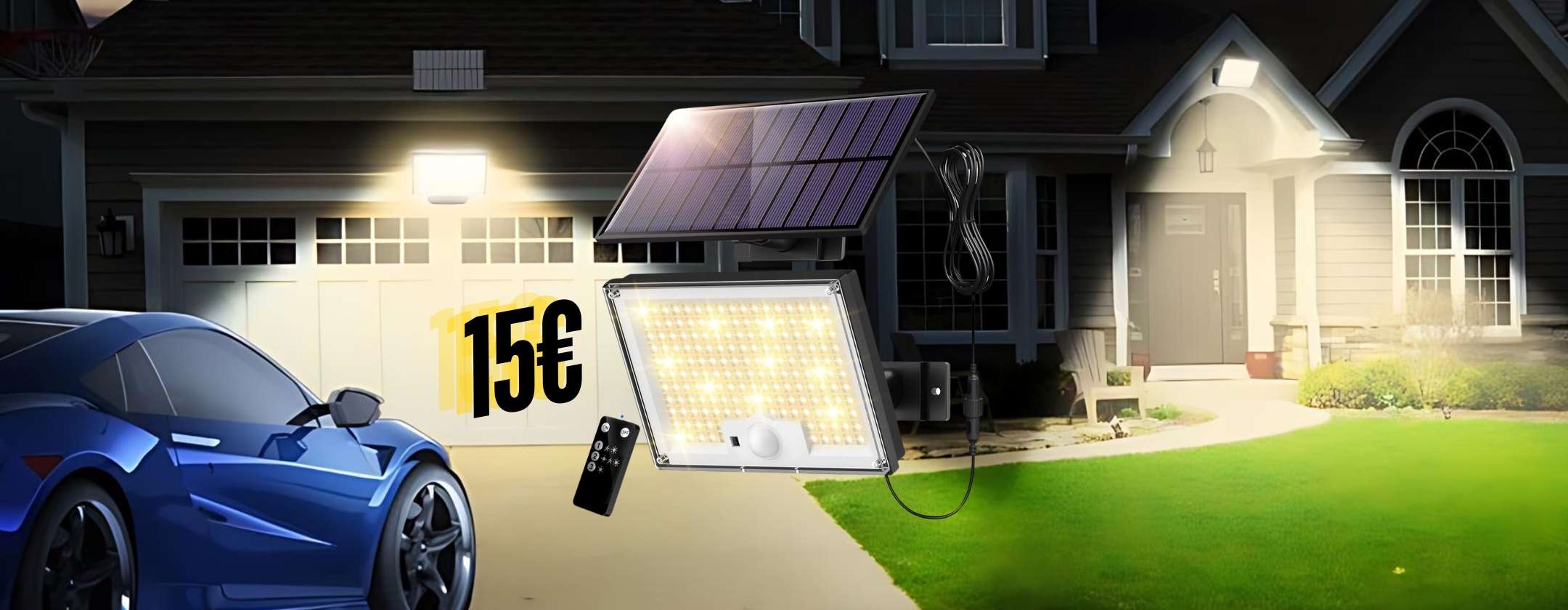 6 Faretti Solari Da Esterno Con Telecomando - RGB E Bianco Regolabile 2700K-6500K - IP67 Impermeabili Con Pannello Regolabile - Luci Da Giardino E Vialetto - 2