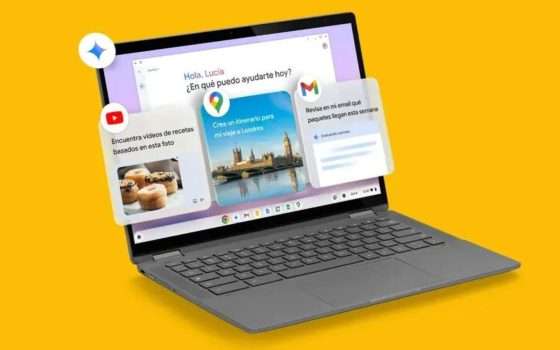 Google Gemini sbarca sui portatili Chromebook Plus
