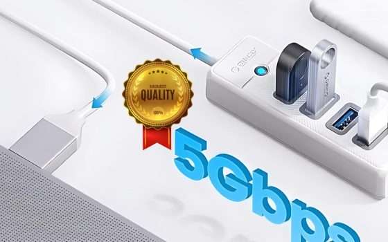 Hub 4 Porte USB a soli 5€ grazie al Coupon 50% di Amazon