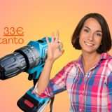 Offerta Trapano Avvitatore: 2 batterie e valigetta con kit a 33€