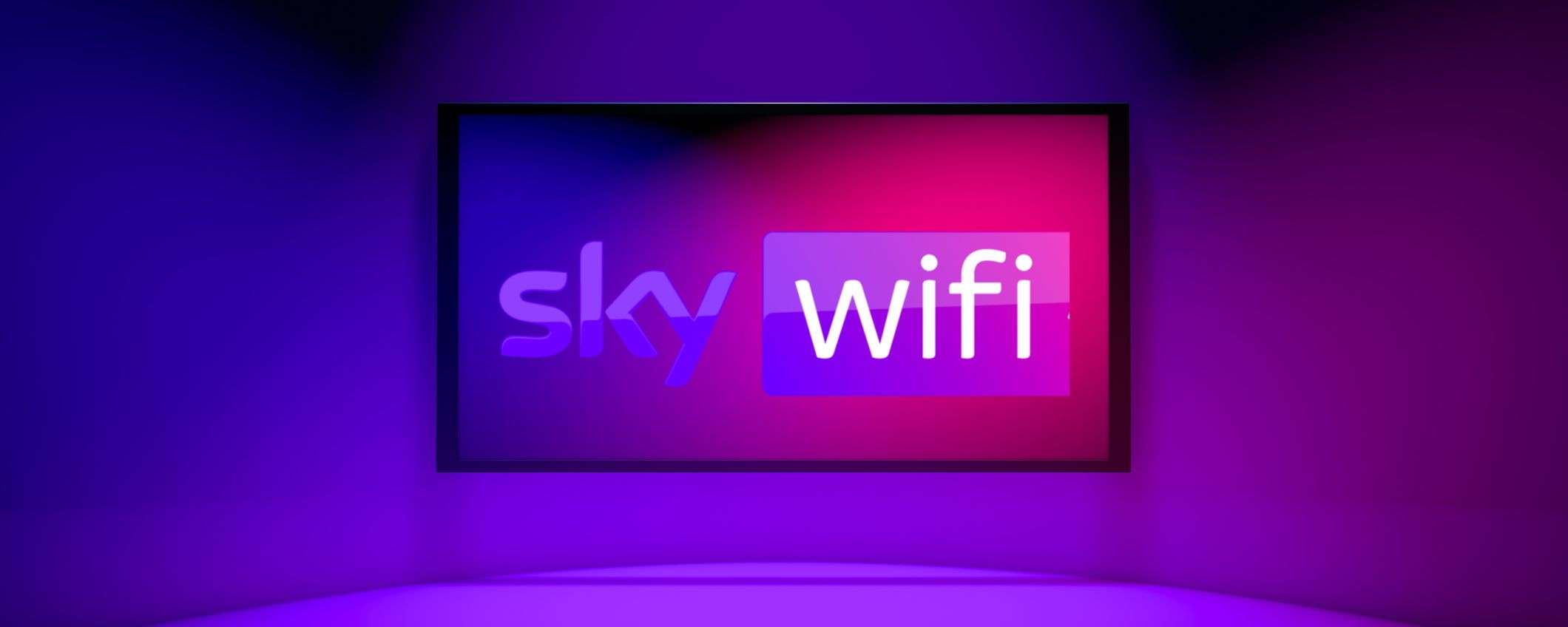 Sky Wifi, per te oggi internet e TV costano solo 35,80€/mese