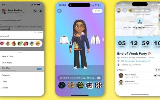 Snapchat consentirà di modificare i messaggi dopo l'invio
