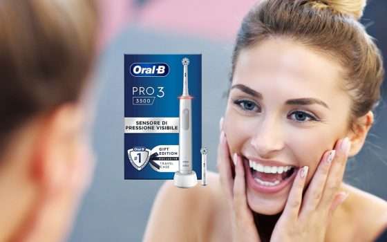 Spazzolino Elettrico Oral-B Pro 3: -38% in quantità limitata