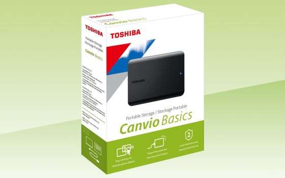 Disco fisso esterno Toshiba da 4 TB in FORTE SCONTO