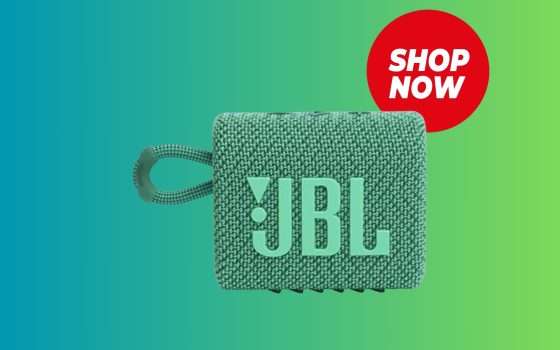 JBL GO 3 ECO: lo speaker che aiuta anche all'ambiente oggi in grande sconto!