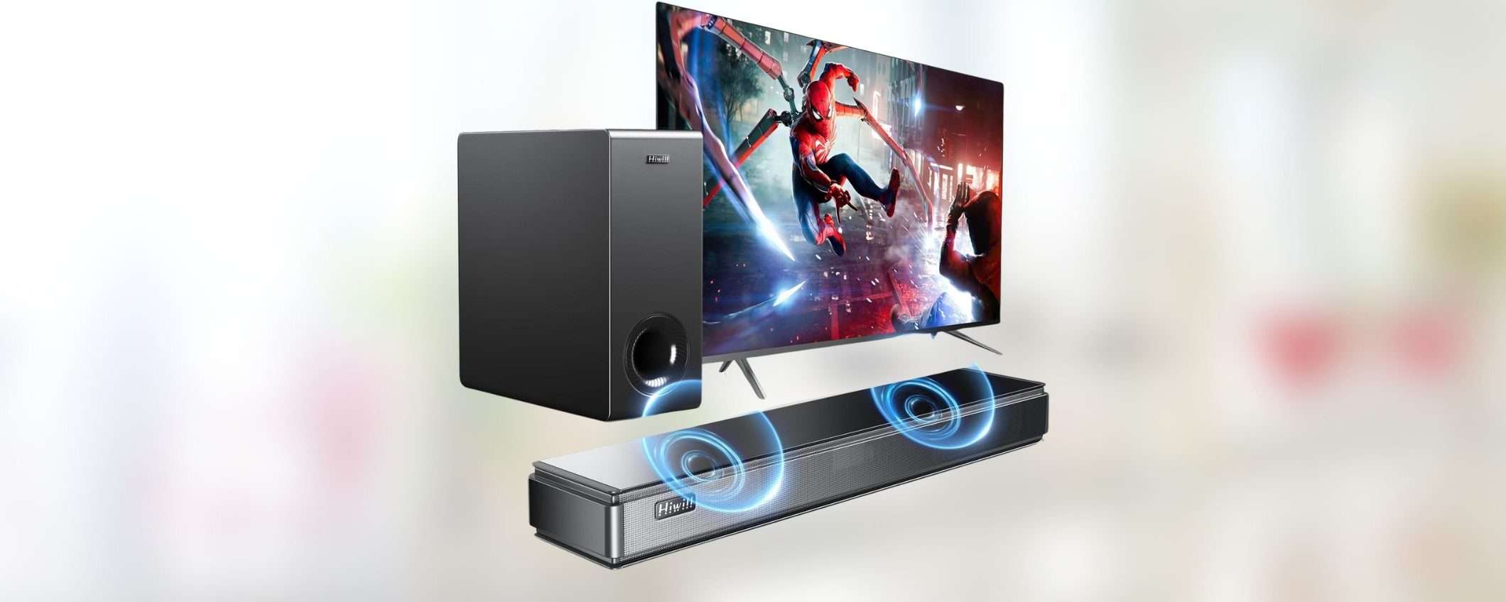 Soundbar 120W 2.1: OFFERTA DEL GIORNO su Amazon a soli 79,99 euro