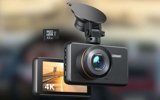 Telecamera da cruscotto per auto: col doppio sconto Amazon è un affare