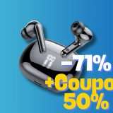 Auricolari Bluetooth PAZZESCHI in doppio sconto: -71% + Coupon 50%