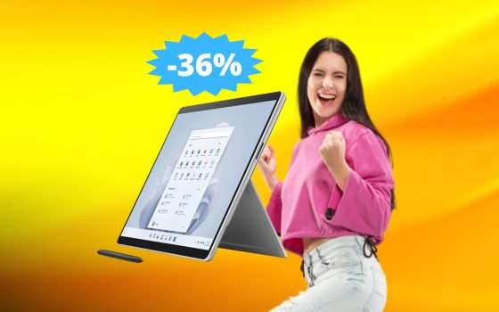 Microsoft Surface Pro 9: OLTRE 450 euro di sconto (-36%)