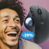 Mouse Logitech Ergo M575: sconto EPICO del 39% su Amazon