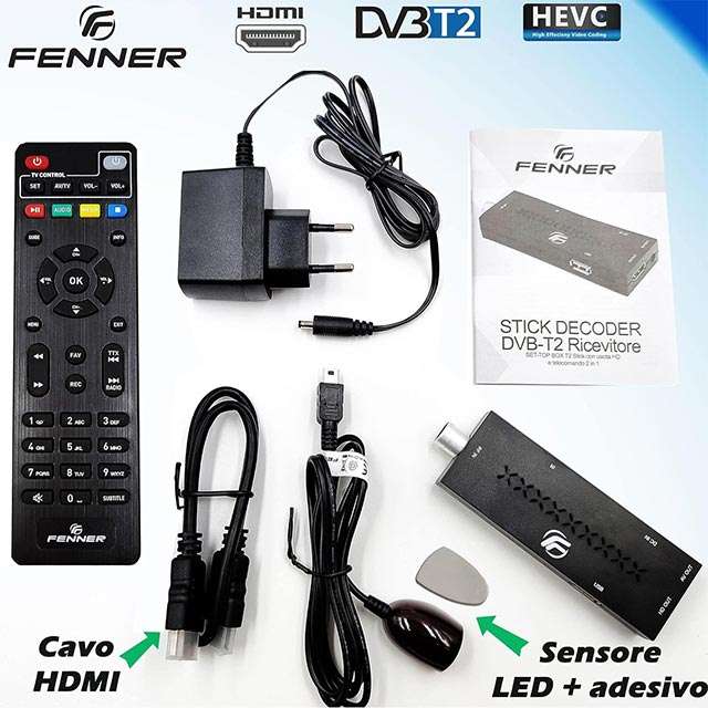 Telecomando Di Ricambio Per Decoder OWERSLYN DVB-T2 – Infrarossi, Nessuna Programmazione, Compatibile Con Modello 2025