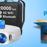 Proiettore WiFi 1080p + Bluetooth per vedere ogni film come al CINEMA