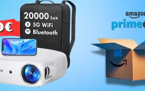 Proiettore WiFi 1080p + Bluetooth per vedere ogni film come al CINEMA