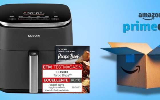 Friggitrice aria COSORI da 6L con ricettario e funzioni AVANZATE