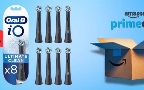 Oral-B iO Ultimate Clean: 8 testine di ricambio a prezzo REGALATO