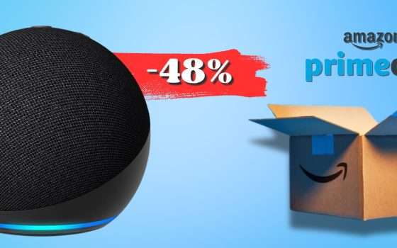 Echo Dot di 5ª generazione, sconto IMPERDIBILE 48% per i Prime Day
