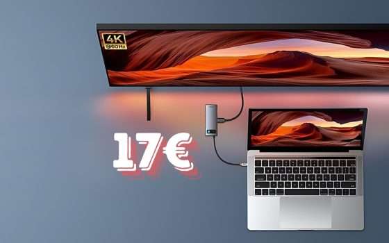 Hub USB-C 7 in 1 Baseus a soli 17€ su Amazon