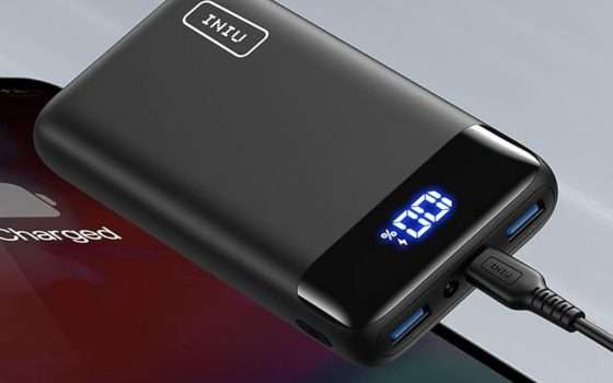 Powerbank INIU 20000 mAh: TRIPLO SCONTO, prezzo stracciato