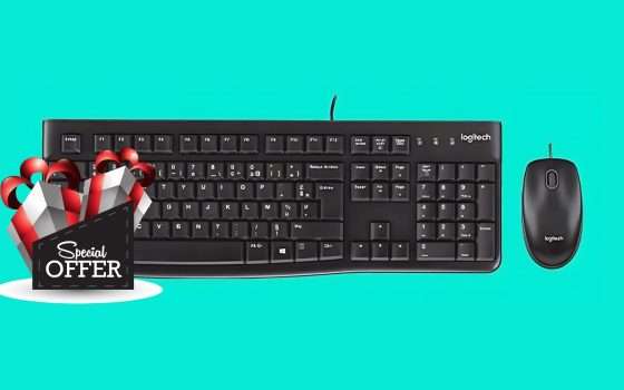 Logitech MK120: Tastiera e Mouse a PREZZO RIDICOLO: solo 15€
