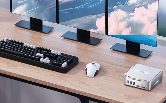 Mini PC (Intel, 8/256GB, Wi-Fi 6) a 159€: è NiPoGi GK3 Plus