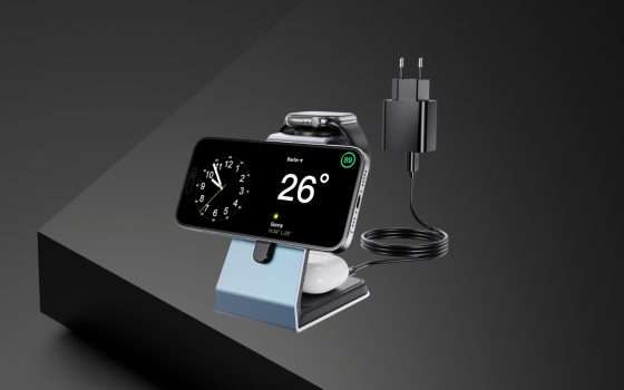 Stazione Ricarica Wireless 3 in 1 compatibile Apple a 18€ al Prime Day