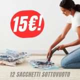 12 SACCHETTI SOTTOVUOTO a 15€: ecco il trucco per viaggiare compatti!