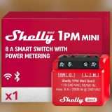Shelly 1PM Mini: interruttore relè smart WiFi con misuratore di potenza in OFFERTA